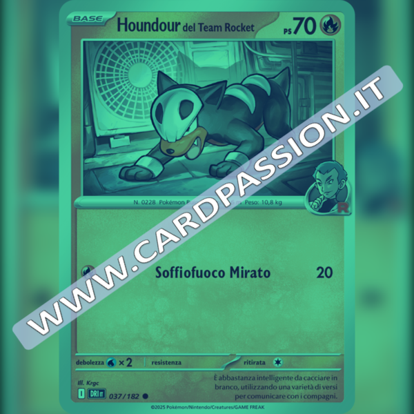 037/182 Houndour del Team Rocket Reverse | Rivali Predestinati