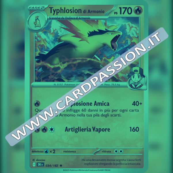 034/182 Typhlosion di Armonio Reverse | Rivali Predestinati