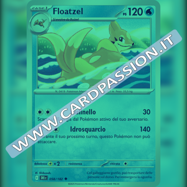 058/182 Floatzel Reverse | Rivali Predestinati
