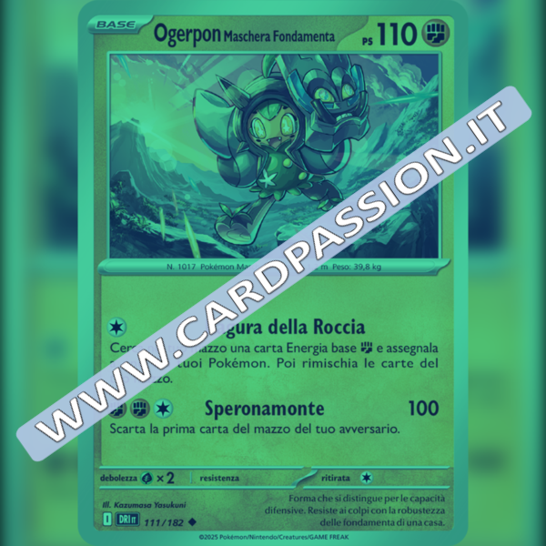 111/182 Ogerpon Maschera Fondamenta Reverse | Rivali Predestinati