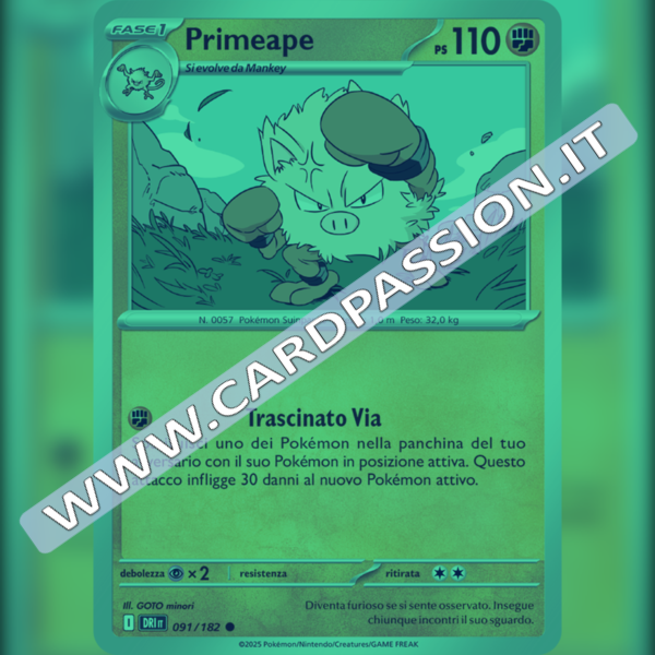 091/182 Primeape Reverse | Rivali Predestinati