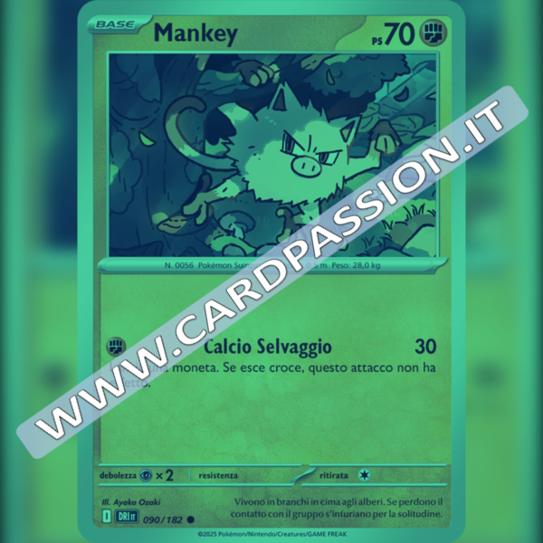 090/182 Mankey Reverse | Rivali Predestinati