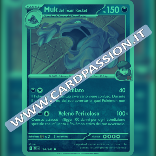 124/182 Muk del Team Rocket Reverse | Rivali Predestinati