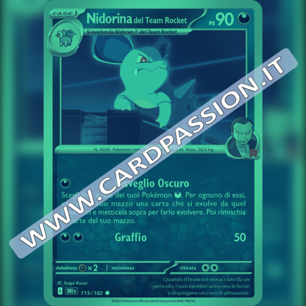 115/182 Nidorina del Team Rocket Reverse | Rivali Predestinati