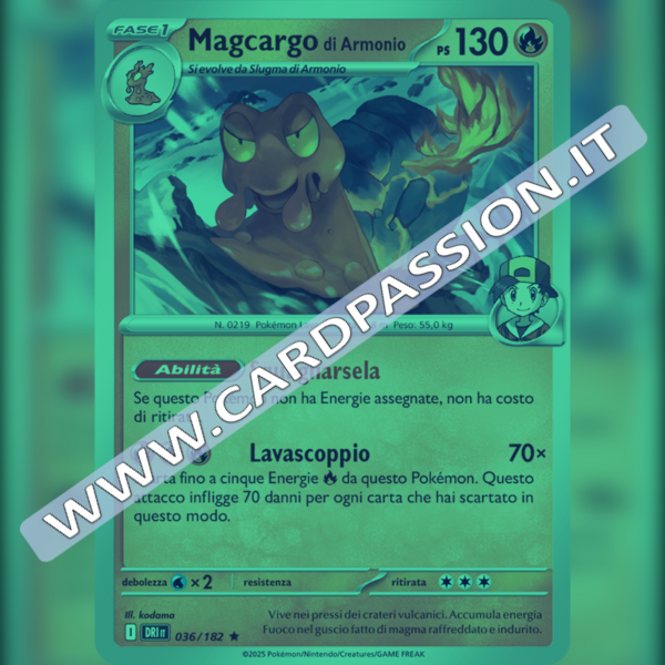 036/182 Magcargo di Armonio Reverse | Rivali Predestinati