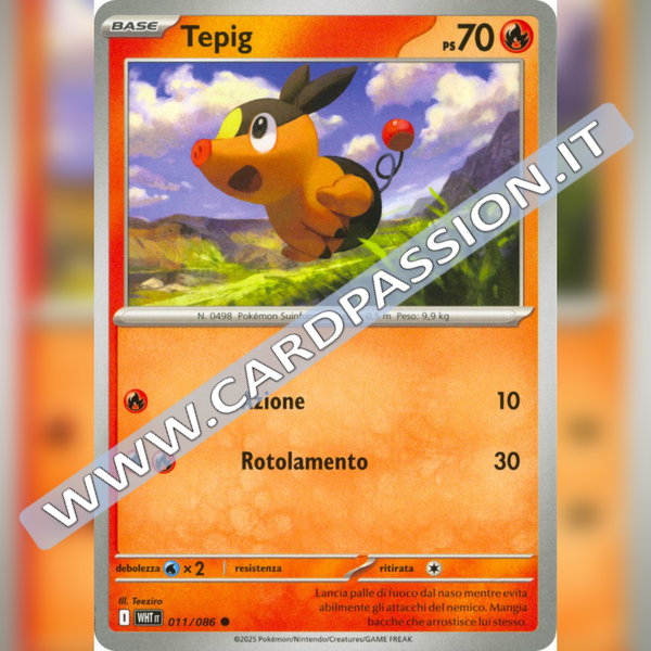 011/086 Tepig | Fuoco Bianco