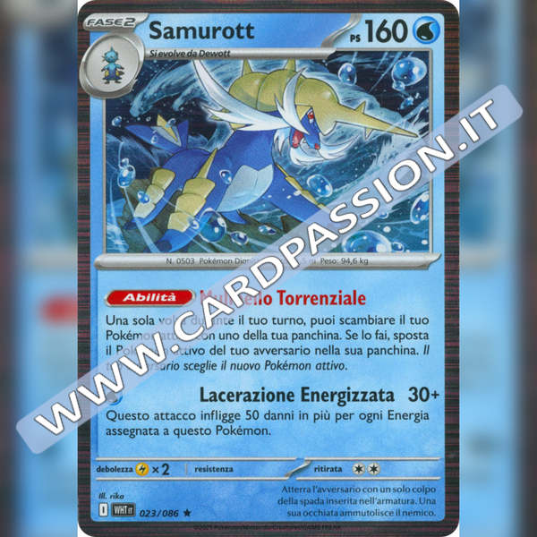 023/086 Samurott Holo | Fuoco Bianco