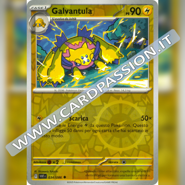 034/086 Galvantula Reverse | Fuoco Bianco