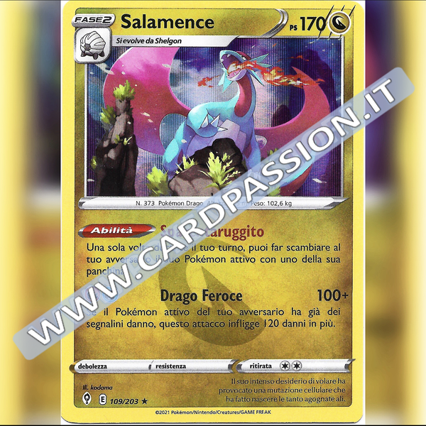 109/203 Salamence Holo | Evoluzioni Eteree - Card Passion