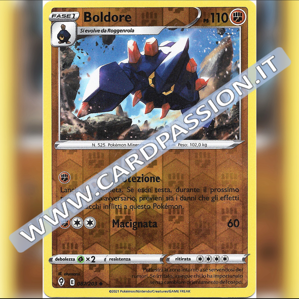 087/203 Boldore Reverse | Evoluzioni Eteree - Card Passion