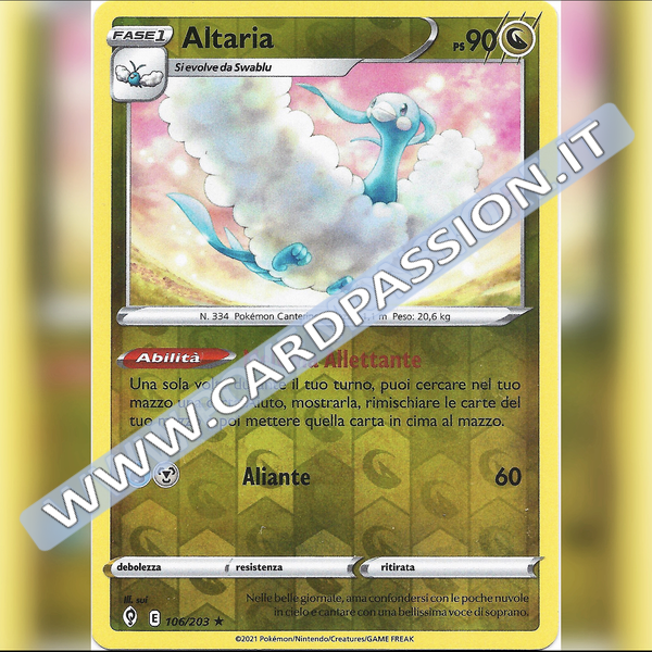 106/203 Altaria Reverse | Evoluzioni Eteree - Card Passion