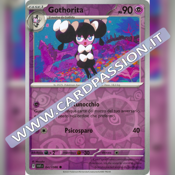 042/086 Gothorita Reverse | Fuoco Bianco