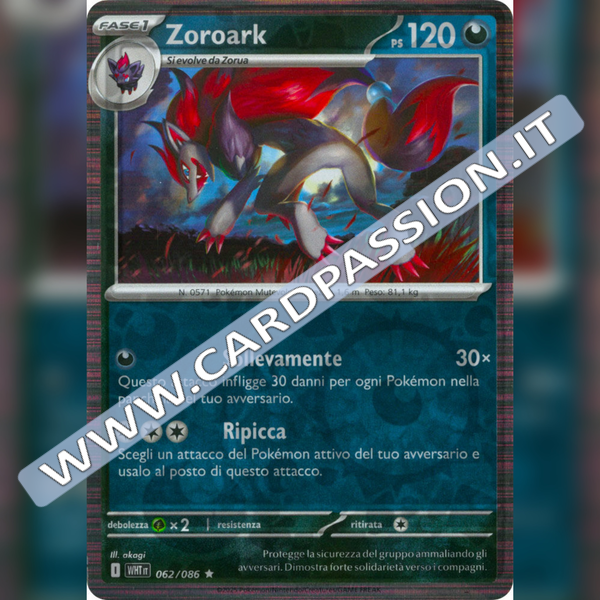 062/086 Zoroark Reverse | Fuoco Bianco