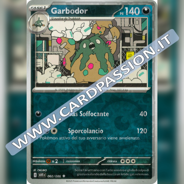 060/086 Garbodor Reverse | Fuoco Bianco