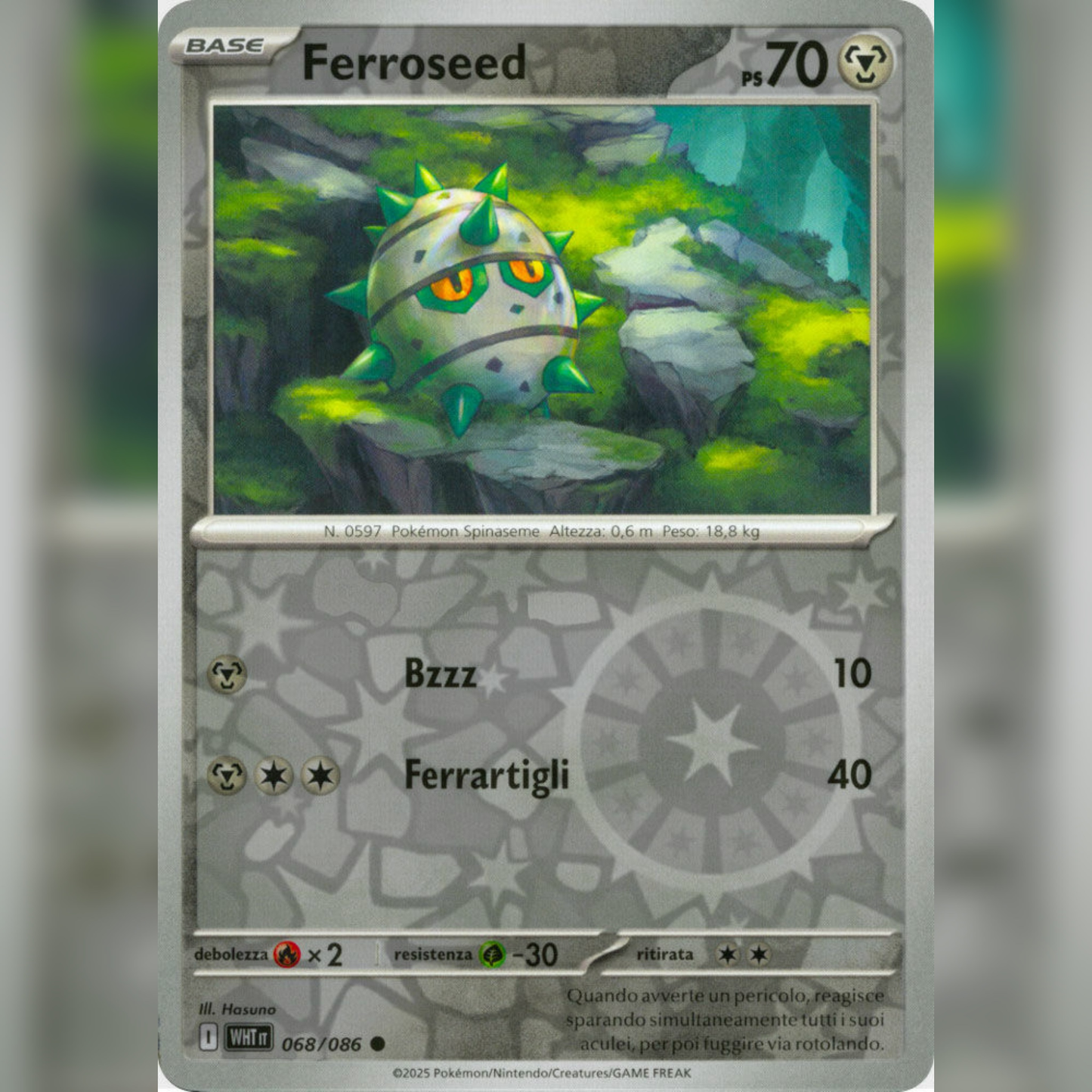 068/086 Ferroseed Reverse | Fuoco Bianco