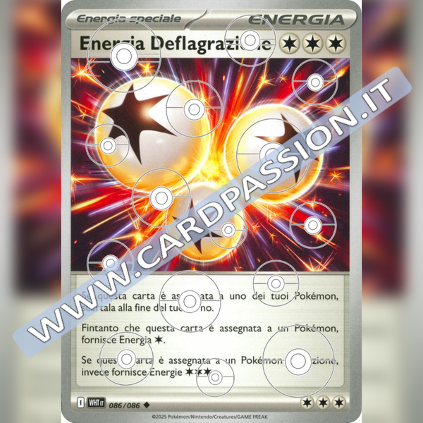 086/086 Energia Deflagrazione Poke Ball Reverse | Fuoco Bianco
