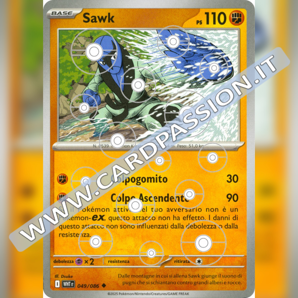 049/086 Sawk Poke Ball Reverse | Fuoco Bianco