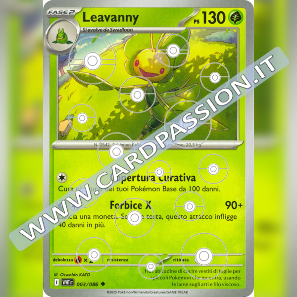 003/086 Leavanny Poke Ball Reverse | Fuoco Bianco