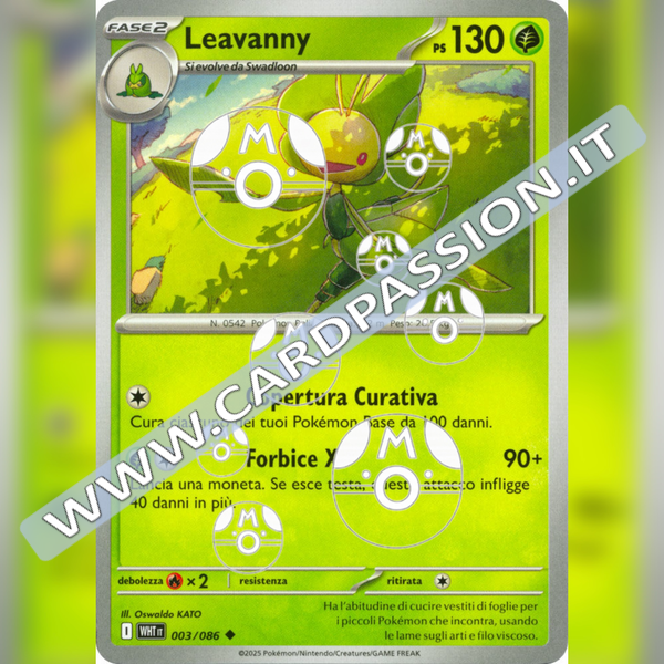 003/086 Leavanny Master Ball Reverse | Fuoco Bianco