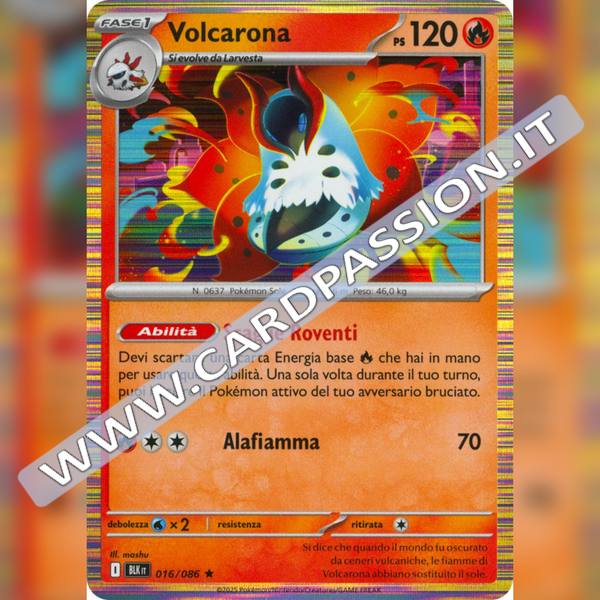 016/086 Volcarona Holo | Luce Nera