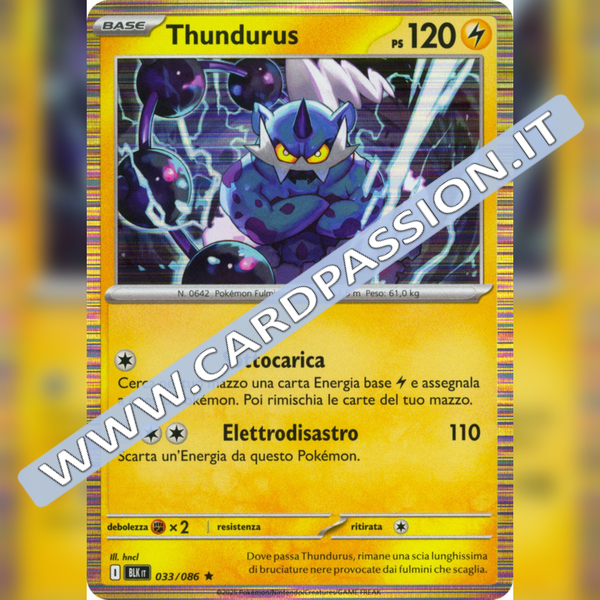 033/086 Thundurus Holo | Luce Nera