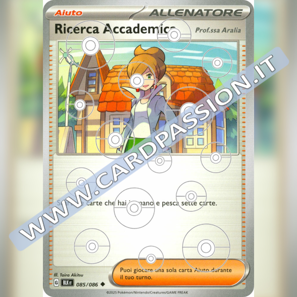 085/086 Ricerca Accademica Prof.ssa Aralia Poke Ball Reverse | Luce Nera