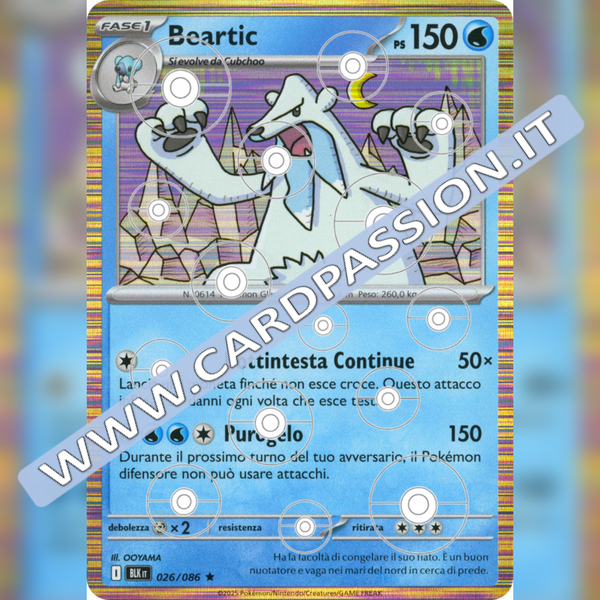 026/086 Beartic Poke Ball Reverse | Luce Nera