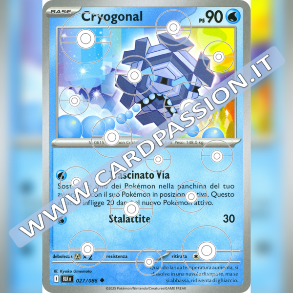 027/086 Cryogonal Poke Ball Reverse | Luce Nera