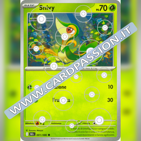001/086 Snivy Poke Ball Reverse | Luce Nera