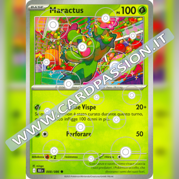 008/086 Maractus Poke Ball Reverse | Luce Nera