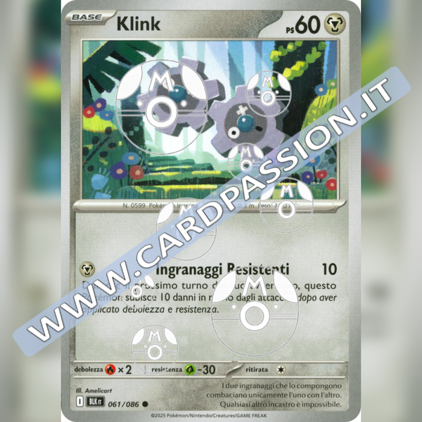 061/086 Klink Master Ball Reverse | Luce Nera