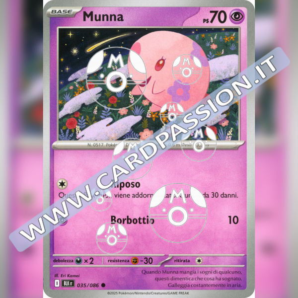 035/086 Munna Master Ball Reverse | Luce Nera