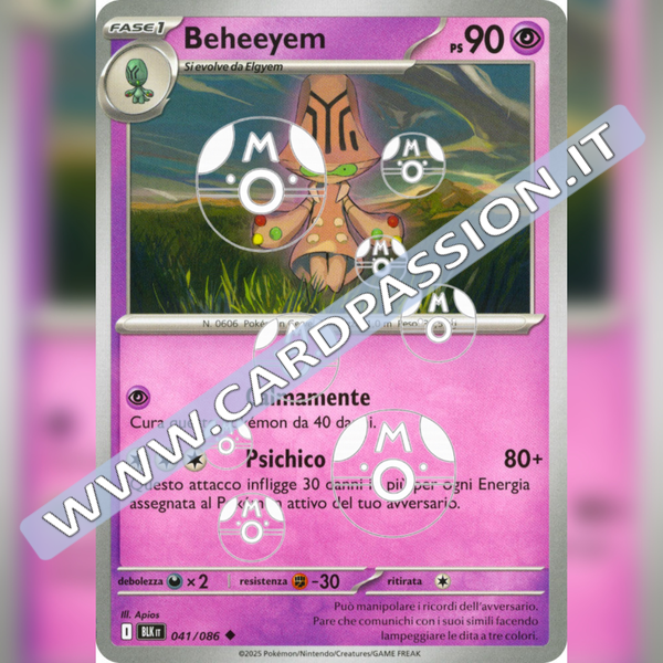 041/086 Beheeyem Master Ball Reverse | Luce Nera