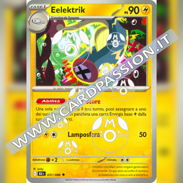 031/086 Eelektrik Master Ball Reverse | Luce Nera