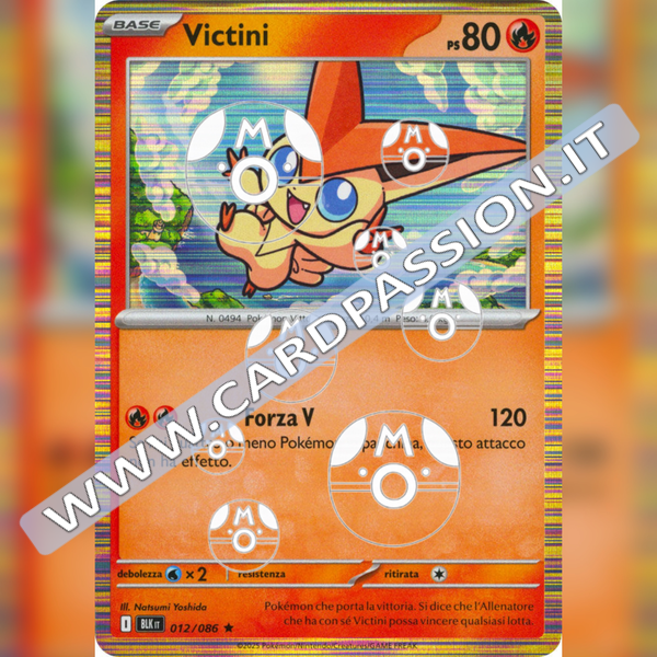 012/086 Victini Master Ball Reverse | Luce Nera