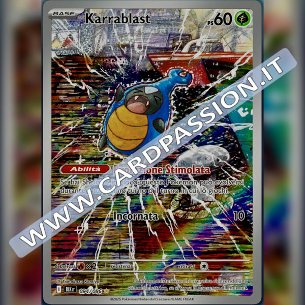 094/086 Karrablast Illustrazione Rara | Luce Nera