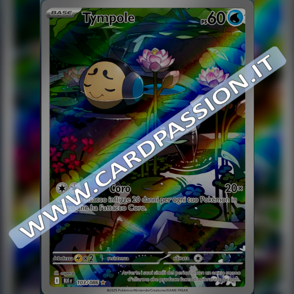 103/086 Tympole Illustrazione Rara | Luce Nera
