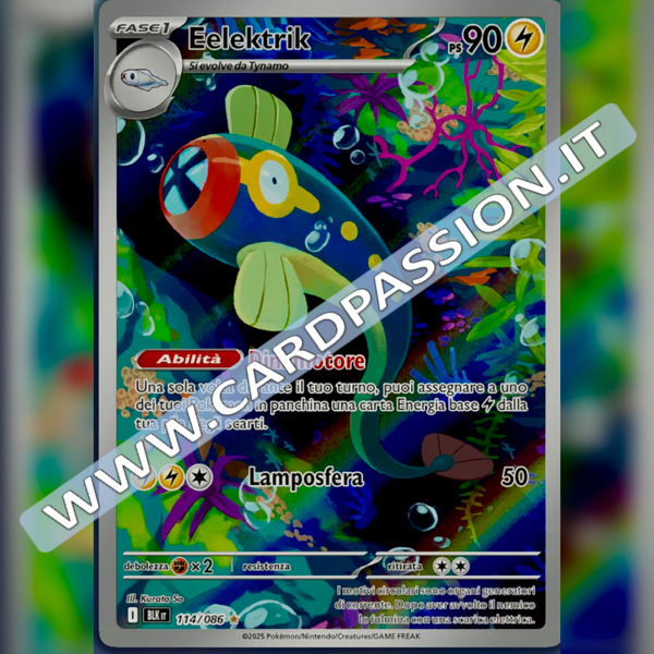 114/086 Eelektrik Illustrazione Rara | Luce Nera