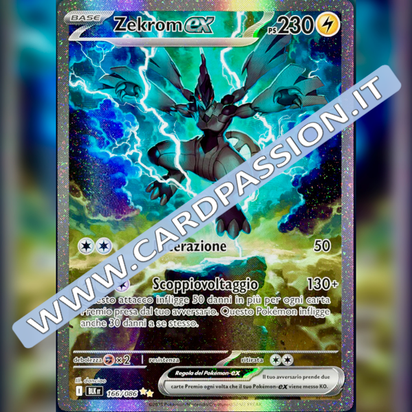 166/086 Zekrom ex (Alternative Art) | Luce Nera