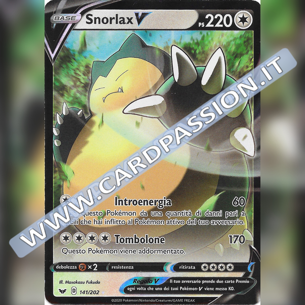 141/202 Snorlax V | Spada e Scudo - Card Passion