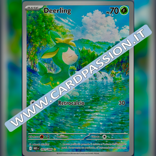 091/086 Deerling Illustrazione Rara | Fuoco Bianco