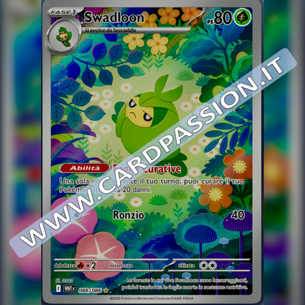 088/086 Swadloon Illustrazione Rara | Fuoco Bianco