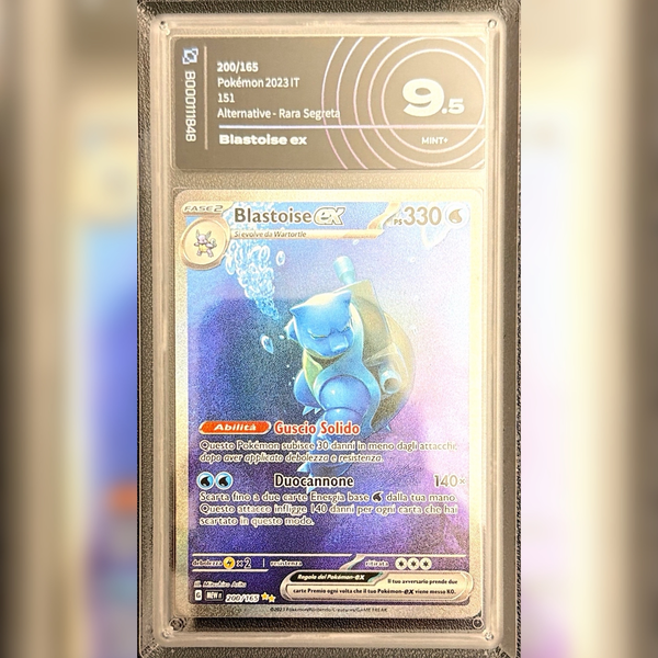 200/165 Blastoise ex (SIR) | Scarlatto e Violetto 151 - AiGrading 9.5