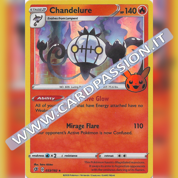 033/192 Chandelure Holo | Trick or Trade
