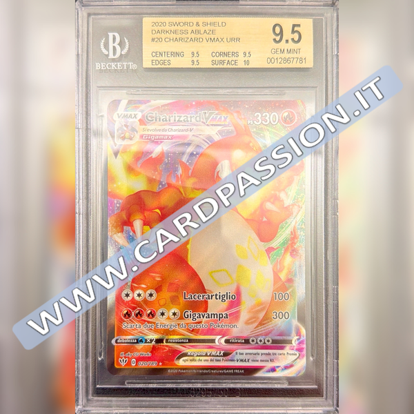 020/189 Charizard VMax | Fiamme Oscure - BGS 9.5