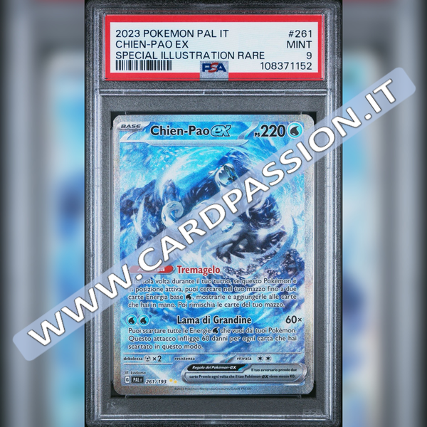 261/193 Chien-Pao ex Alternative Art | Evoluzioni a Paldea - PSA 9