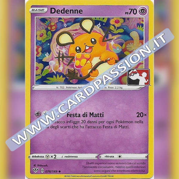 078/189 Dedenne Holo | Play! Pokemon - Prima Serie