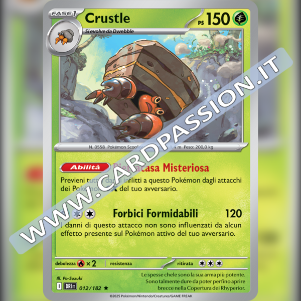 012/182 Crustle Holo | Rivali Predestinati