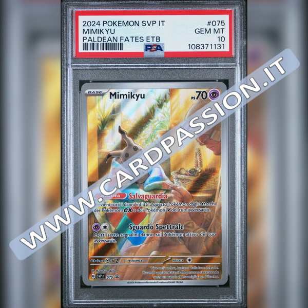 SVP075 Mimikyu Illustrazione Rara | Black Star Promo - PSA 10