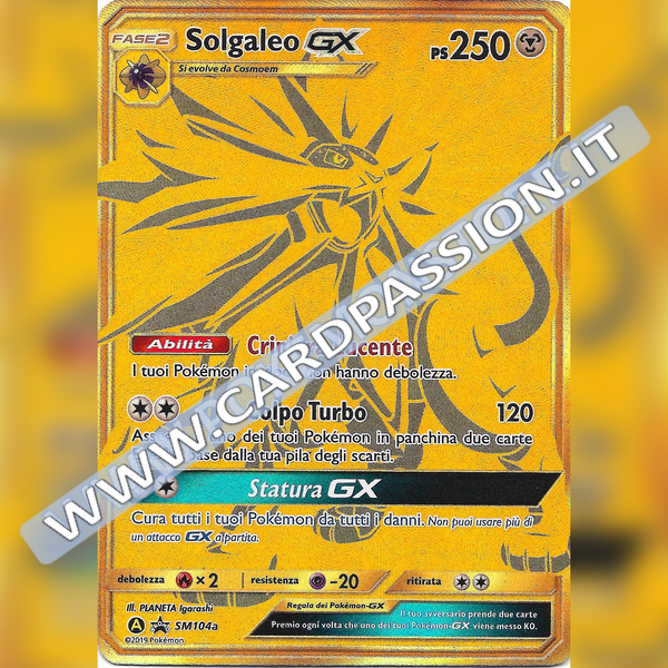 SM104a Solgaleo GX Gold | Black Star Promo